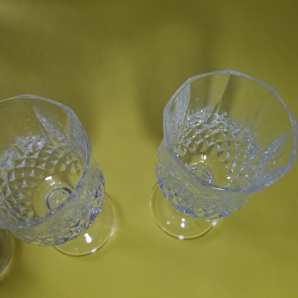Cristal Darques six and one half inches (3) wine glasses - Picture 3 of 11